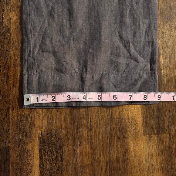 Bryn Walker Women’s Small 100% Linen Pants Pull On Wide Straight Leg High Rise - Picture 12 of 12